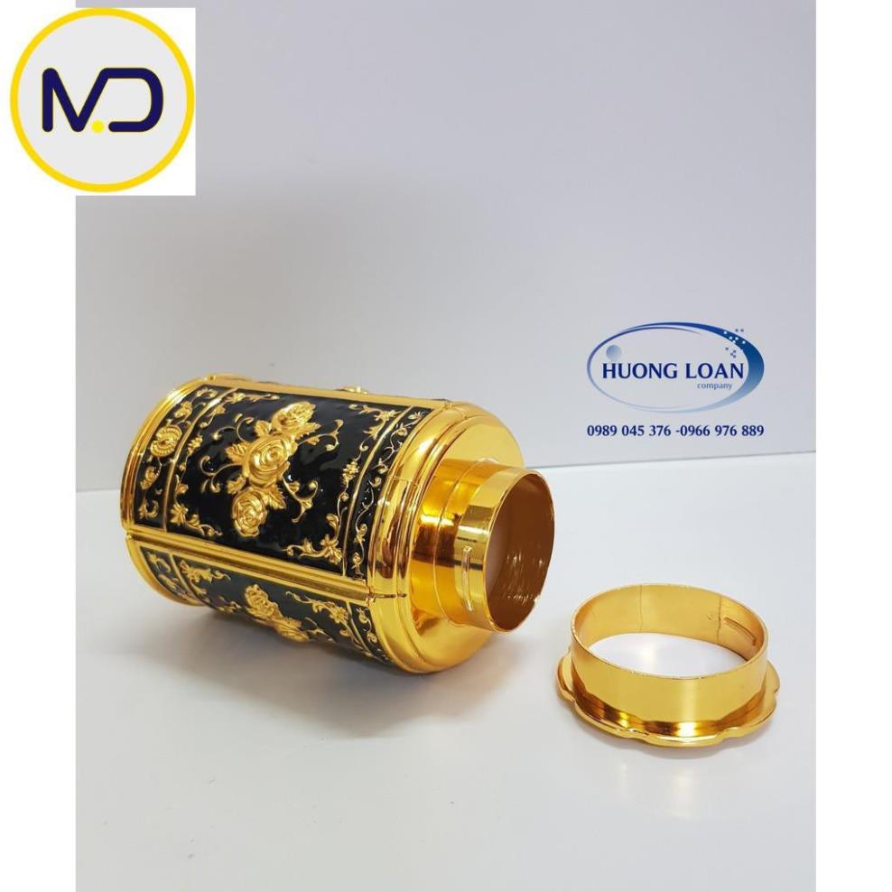 [Kho sỉ]  Lọ đựng chè - trà hoàng gia ( Hợp kim đồng - Thủ công)