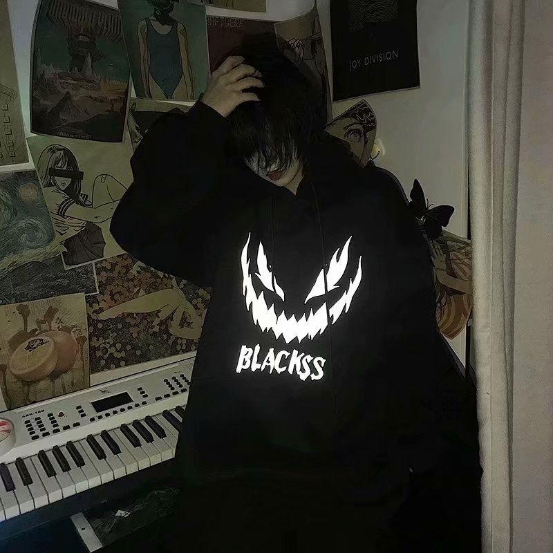 Áo khoác hoodie tay dài dáng rộng họa tiết thời trang | BigBuy360 - bigbuy360.vn