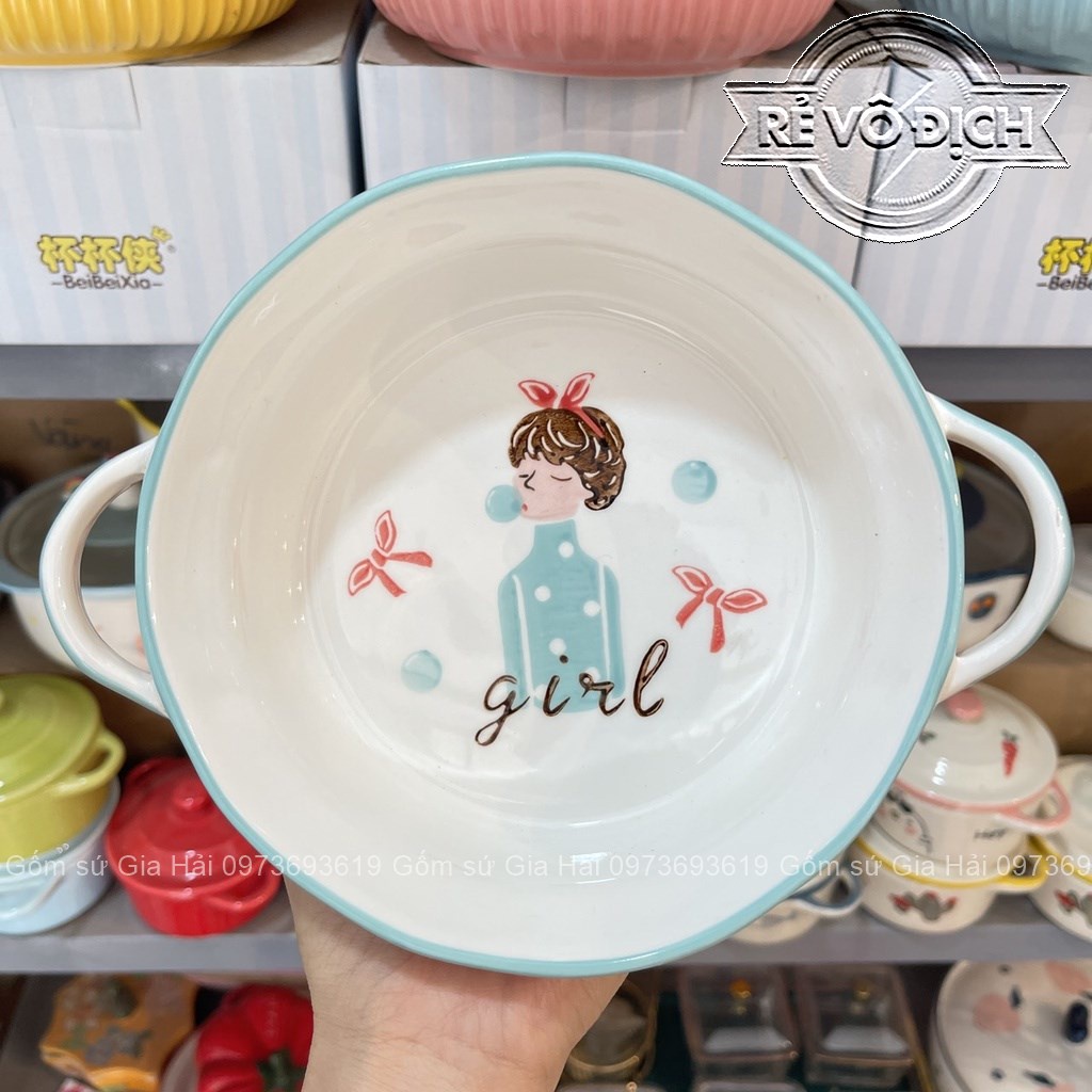 Bộ bát đĩa gốm sứ decor trang trí đồ ăn bộ xanh mint 12 món siêu đẹp