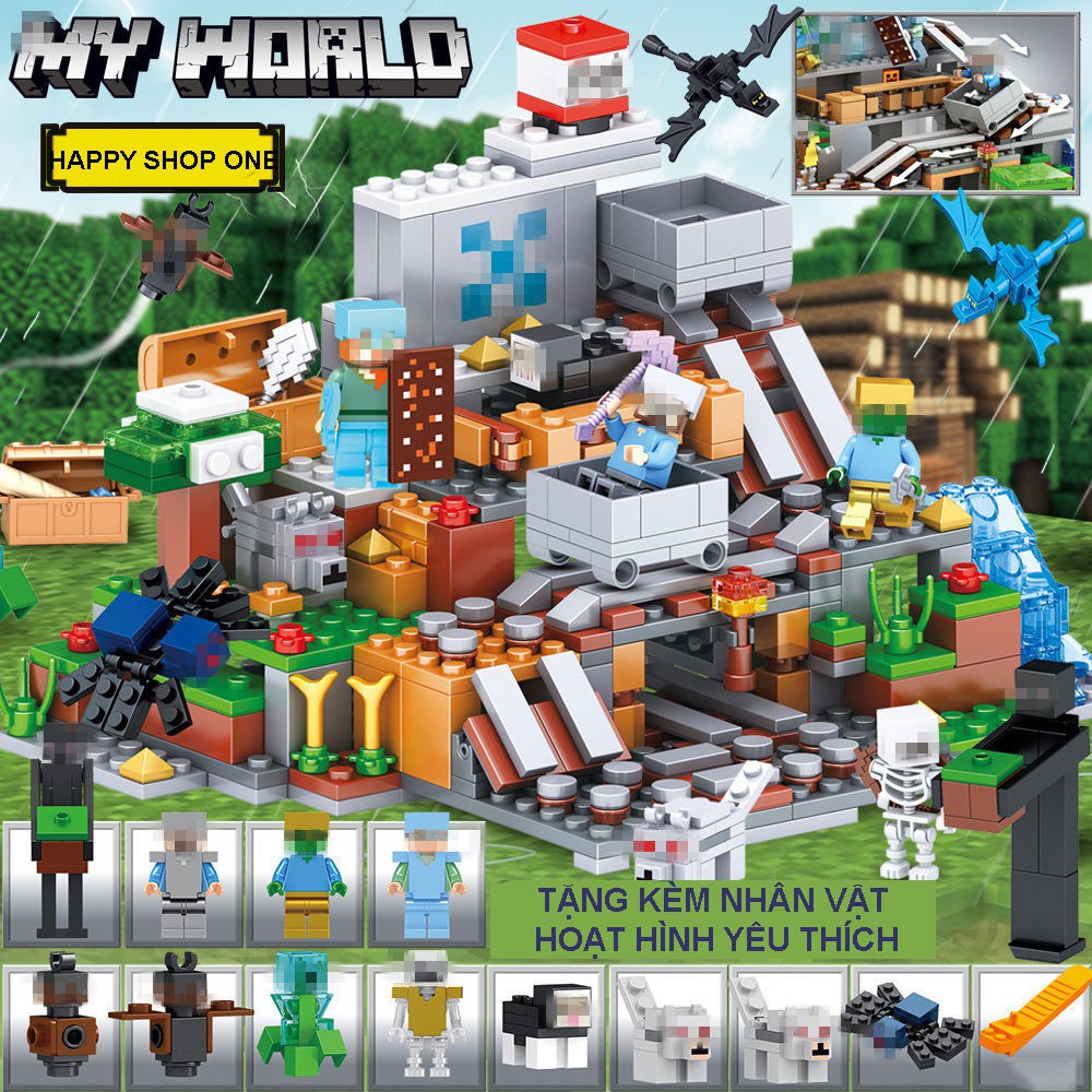 [Lego Minecraft]💖 Lê Gô Đồ Chơi Xếp Hình Cho Bé?[SIÊU QUÀ TẶNG]