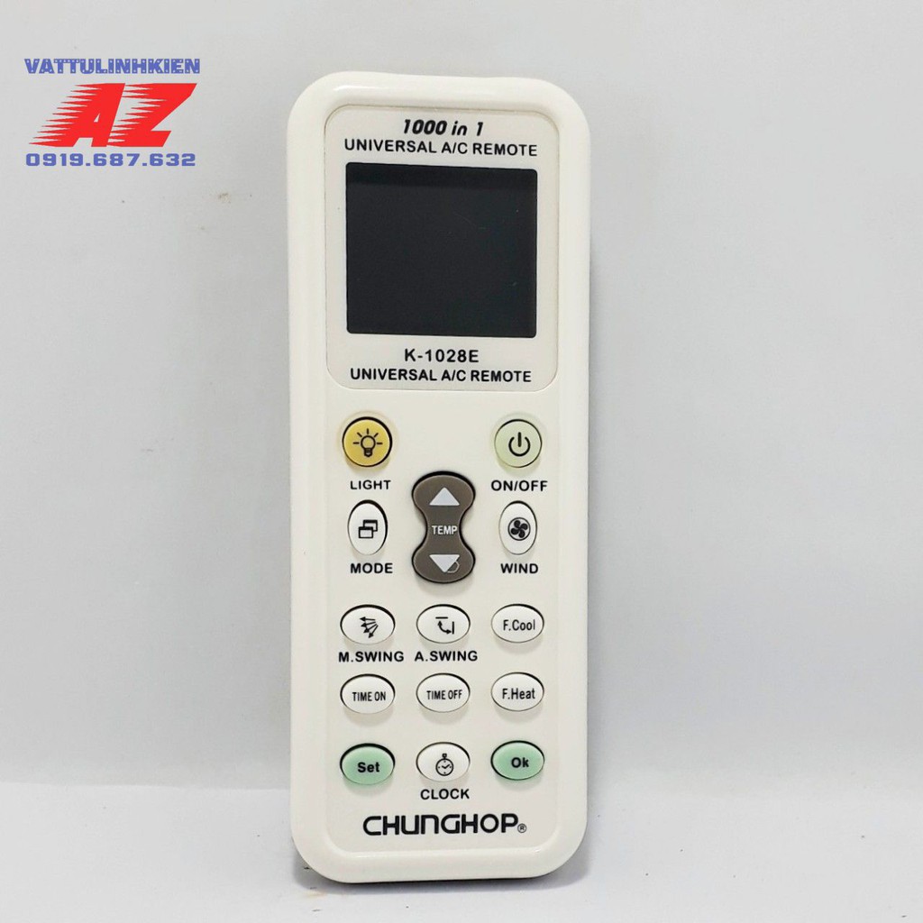 Remote máy lạnh đa năng CHUNGHOP K-1028E