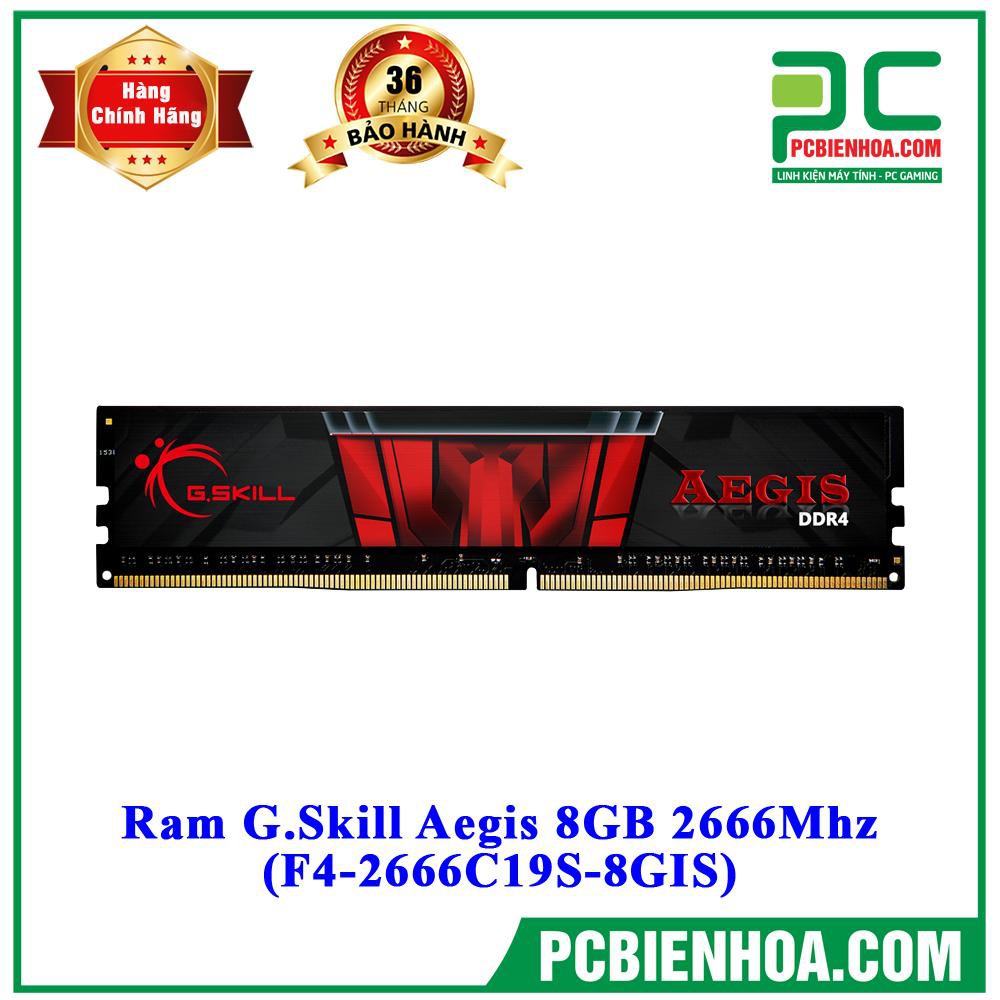 Bộ nhớ G.SKILL AEGIS 8GB(8GBx1) DDR4 2666MHz F42666C19S8GIS chính hãng Mai Hoàng