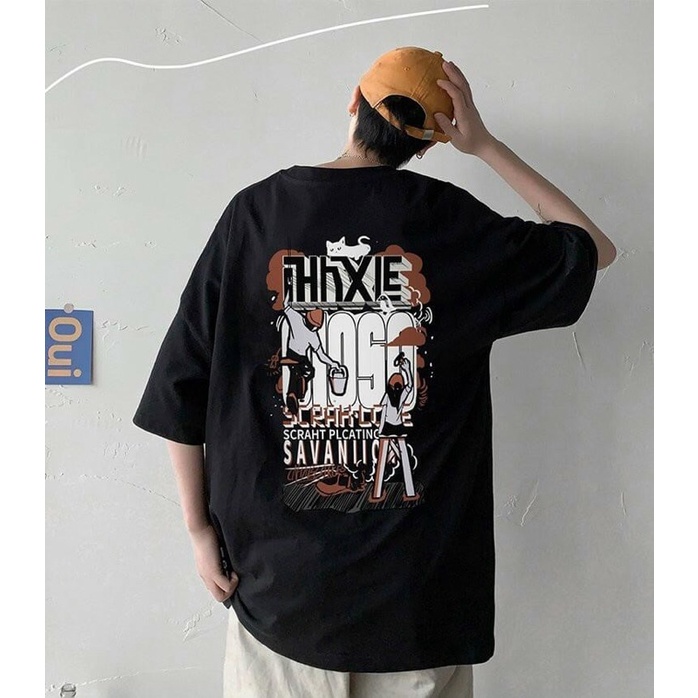 Áo thun phông logo tay nam nữ PINK tay lỡ form rộng SAVAN Unisex