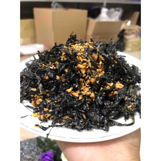 Rong biển cháy tỏi - lon 200 gram  rong biển sấy tỏi Hàng ngon nhà làm - Siêu ngon siêu rẻ siêu sạch