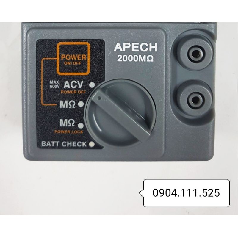 Đồng hồ đo điện trở cách điện APECH-2000MΩ