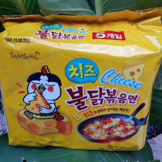 Lốc 5 gói mì khô gà cay Samyang vị phô mai