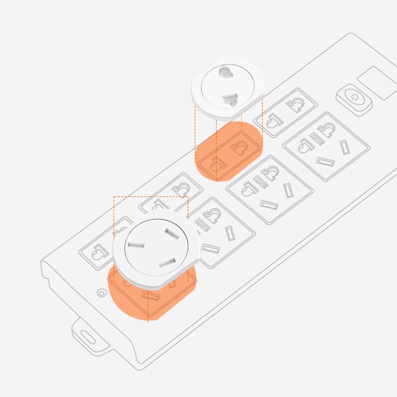 Bộ 5 Nắp Đậy Ổ Cắm Điện Cách Tân Bảo Vệ An Toàn Cho Bé