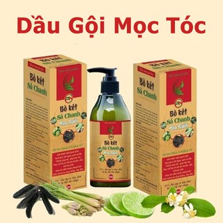 Dầu gội mọc tóc Bồ kết Sả Chanh Hoa Bưởi 300ML. Giúp tóc cứng cáp đen óng mượt. Dầu gội thảo dược kích thích mọc tóc