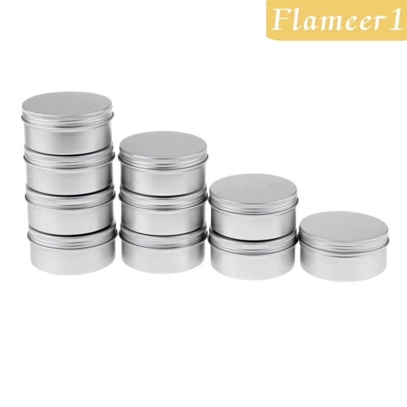 Hũ Thiếc Đựng Mỹ Phẩm 10x 150g Có Nắp Bằng Nhôm Tiện Dụng