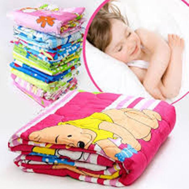 Chăn/ Mền Cotton Thắng Lợi Dành Cho Bé (Trai & Gái từ 1 - 10 Tuổi) : Nhiều Hình Thú - Giao Màu Ngẫu Nhiên