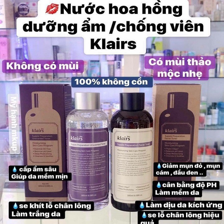 Nước Hoa Hồng Klairs Supple Preparation Toner 180ml
