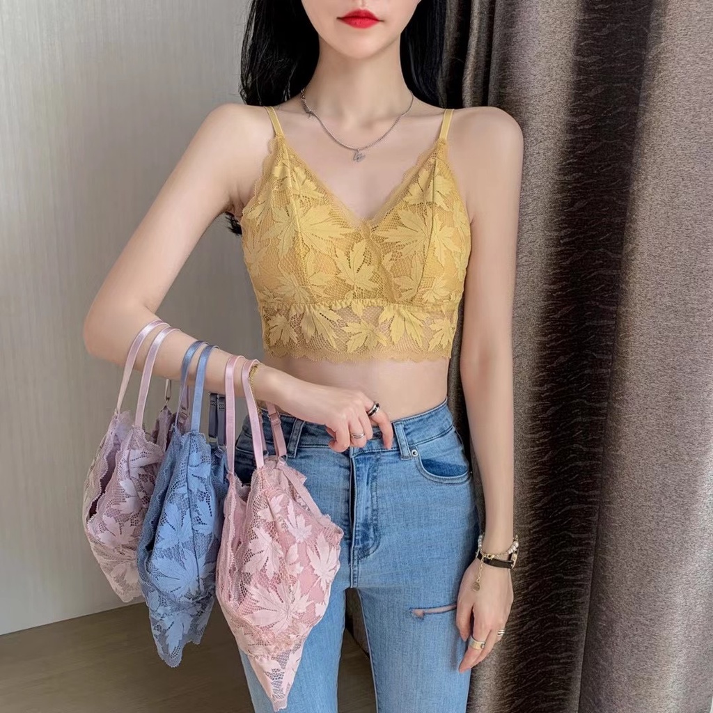 Áo Bra Ren Mẫu Chiếc Lá Siêu Xinh 💖FREESHIP💖 bra kết hợp với áo voan hay vest - Áo Ngực Ren Quyến Rủ 2107 | BigBuy360 - bigbuy360.vn