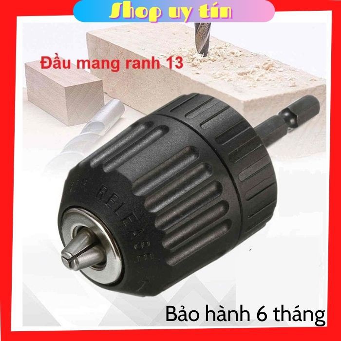 Đầu mang ranh 13 ly dùng cho máy khoan bê tông chuyên dụng chuyển từ khoan sắt sang khoan gỗ