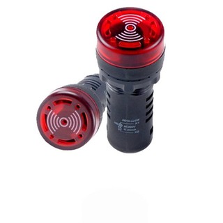 Đèn báo có CÒI báo động 12V 24V 220V -3 màu ĐỎ VÀNG XANH