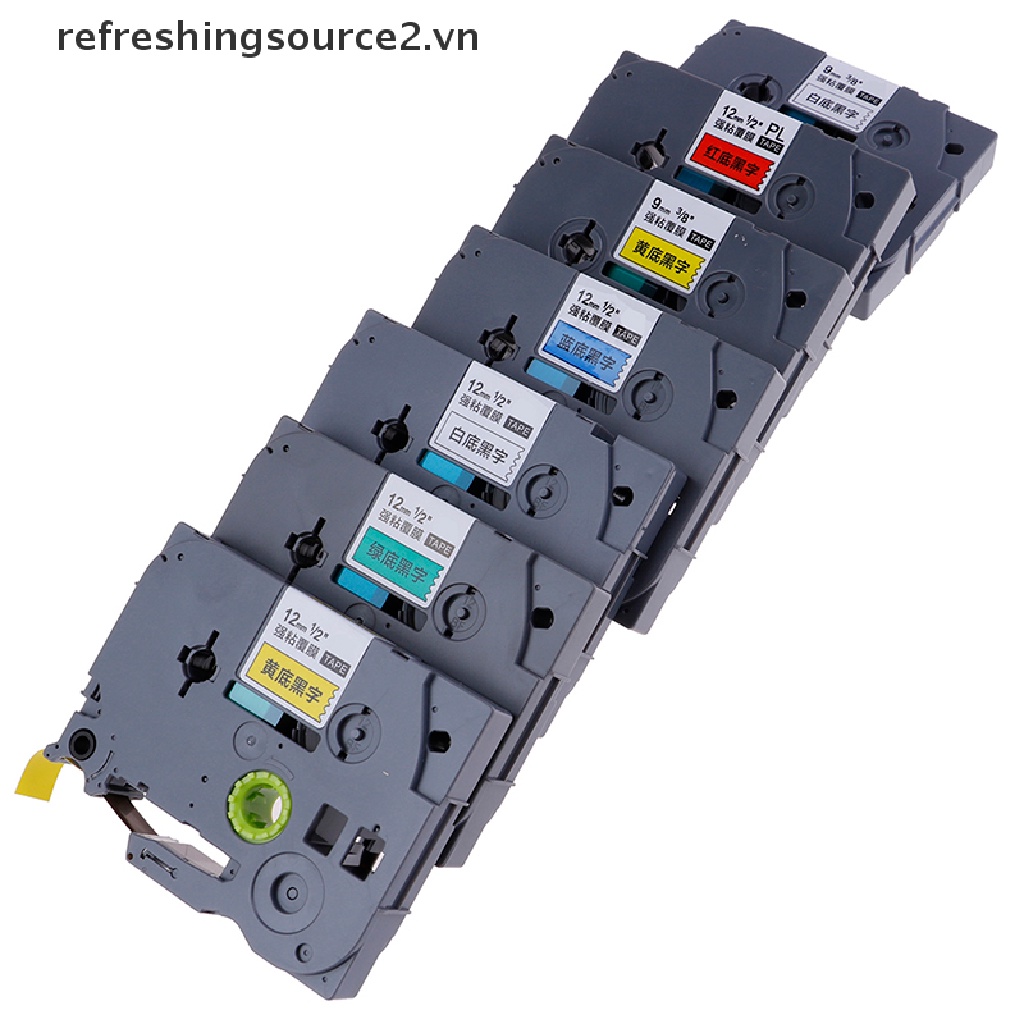 Bộ 2 Cuộn Băng Dính 12mm 9mm TZ-231 PT-E100B D210