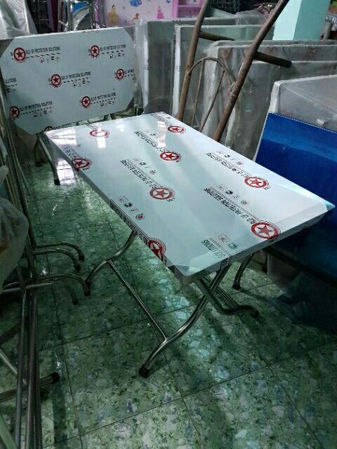 Bàn inox 60x100 cao loại 1