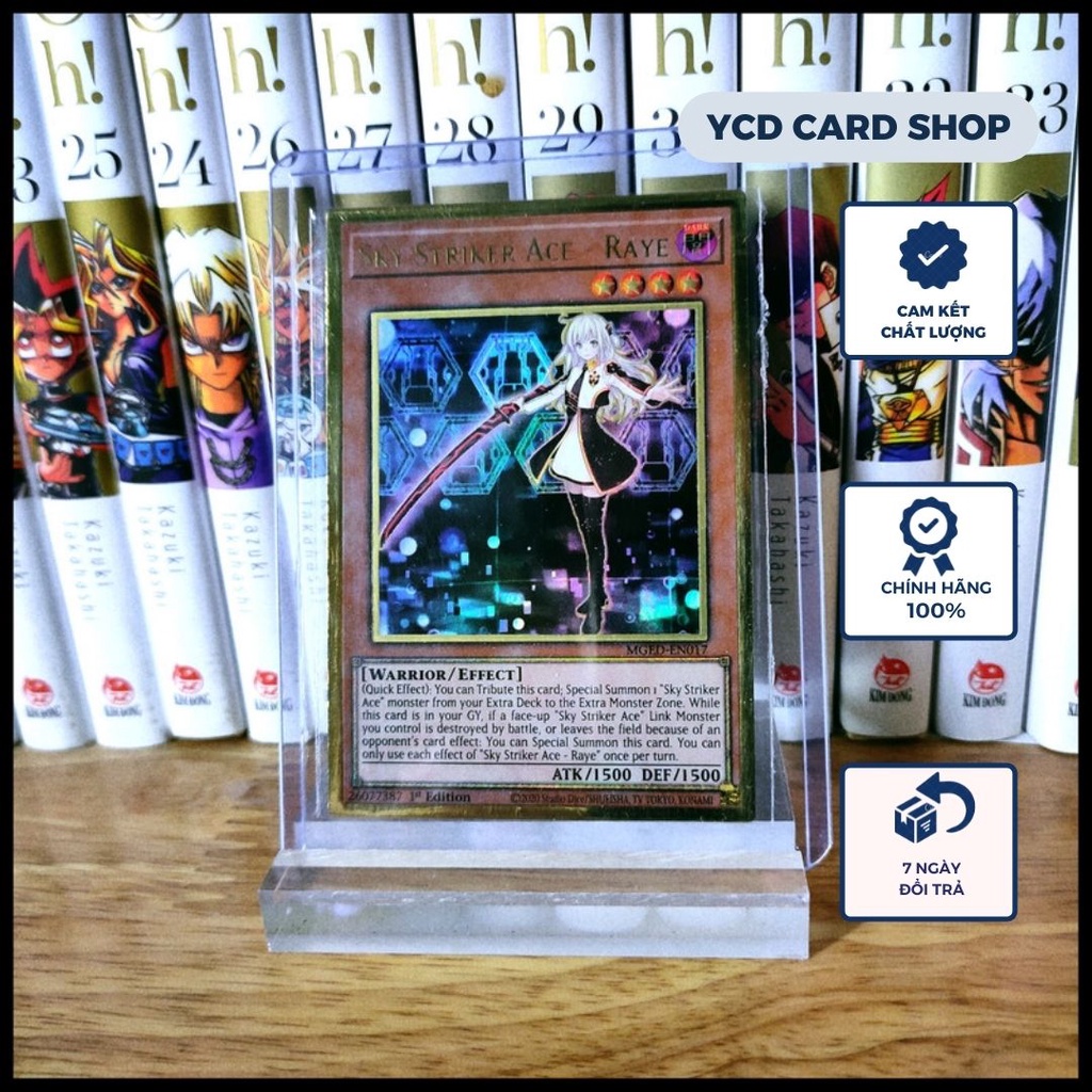 Thẻ bài yugioh chính hãng Sky Striker Ace – Raye – Premium Gold Rare