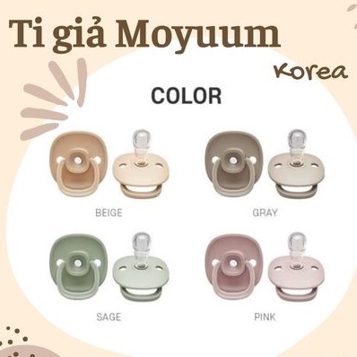 Ti giả Moyuum Hàn Quốc  chất liệu silicon cao cấp, chống hô, chỉnh nha, đủ size,