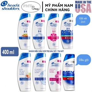 Dầu Gội Xả Heade & Shoulders 2 In 1 Classic Clean 400ml