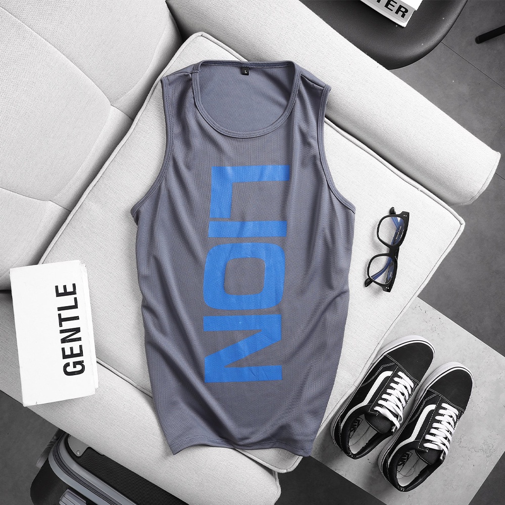 Áo ba lỗ nam chuẩn gym nữ in hình  áo tanktop nam vải cotton cao cấp thoáng mát