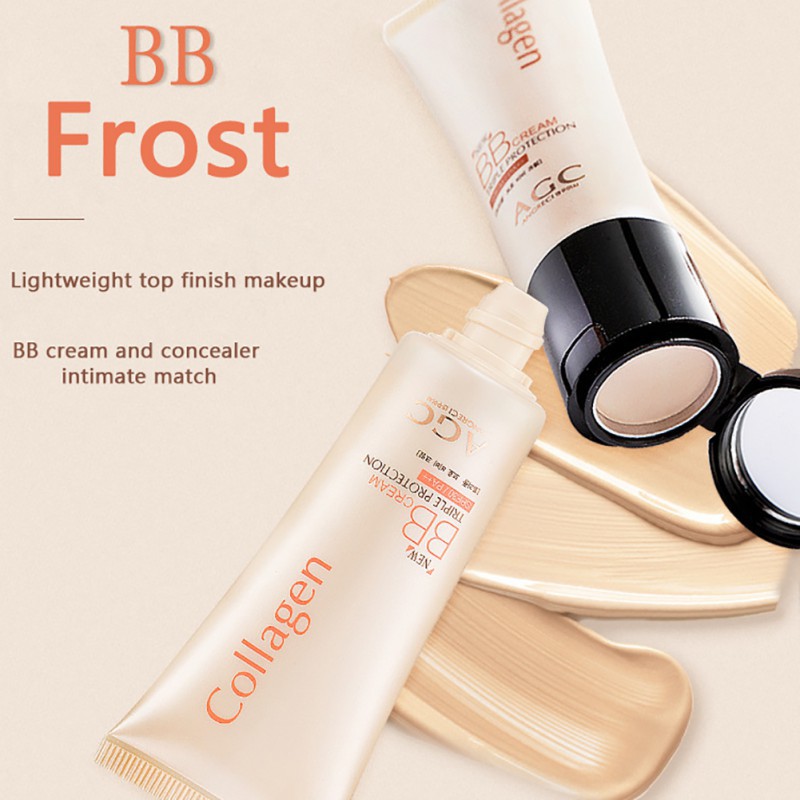 BB Cream AGC Collagen + Kem che khuyết điểm làm trắng và dưỡng ẩm 40 + 4g