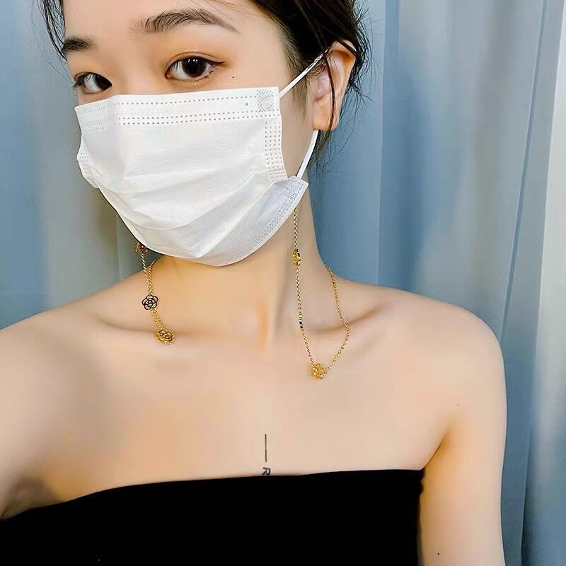 Dây chuyền thép titan mặt hình hoa thời trang cho nữ