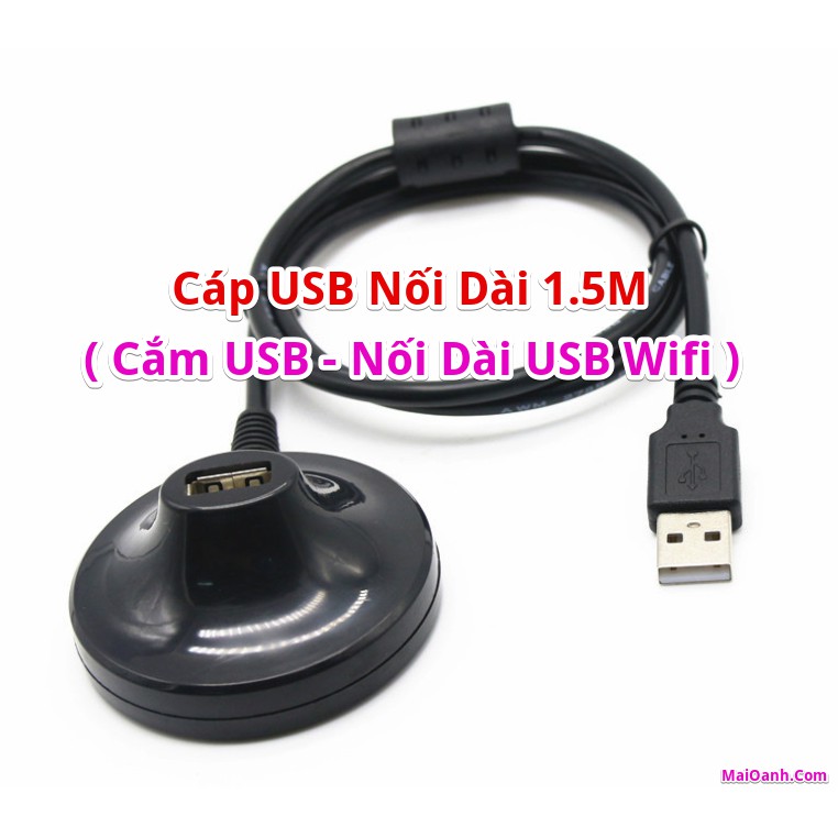 USB Thu Wifi Tenda W311MI Chuẩn N 150Mbps & Cáp USB kéo dài