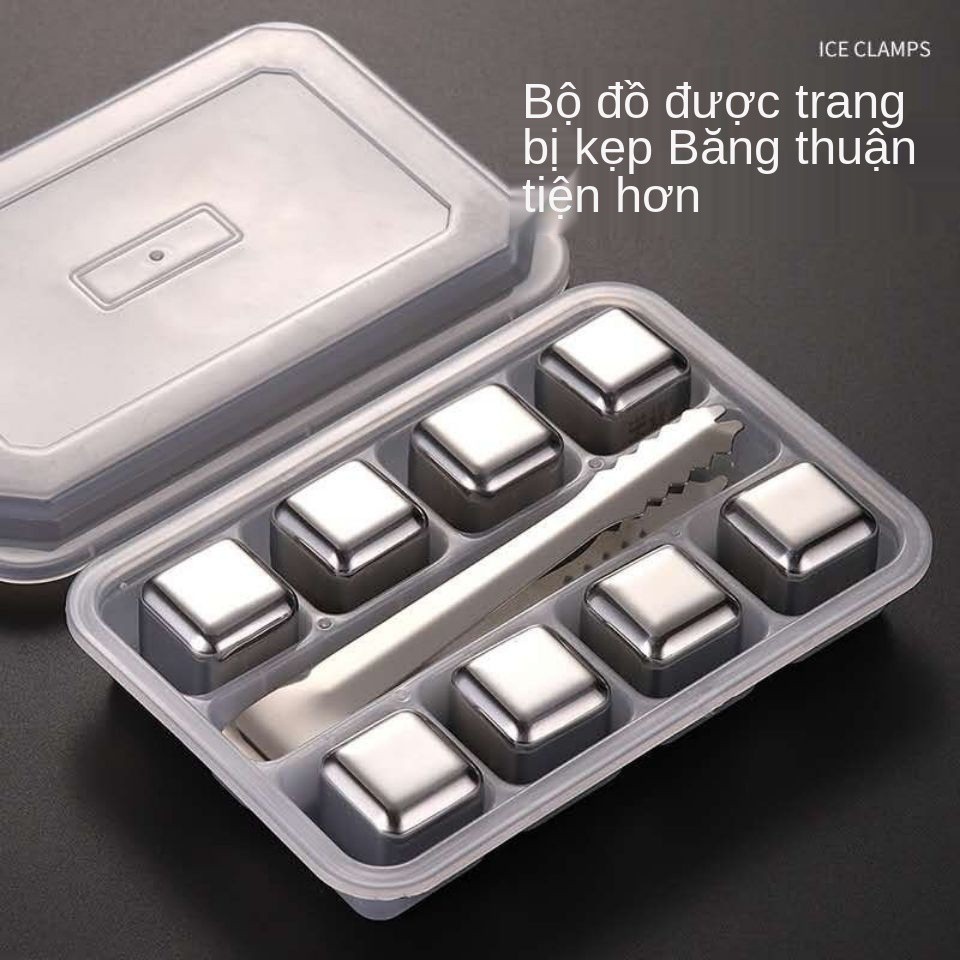 Thùng đá inox 304, viên, đông lạnh nhanh, viên kim loại, bóng gia dụng, đồ uống, bào