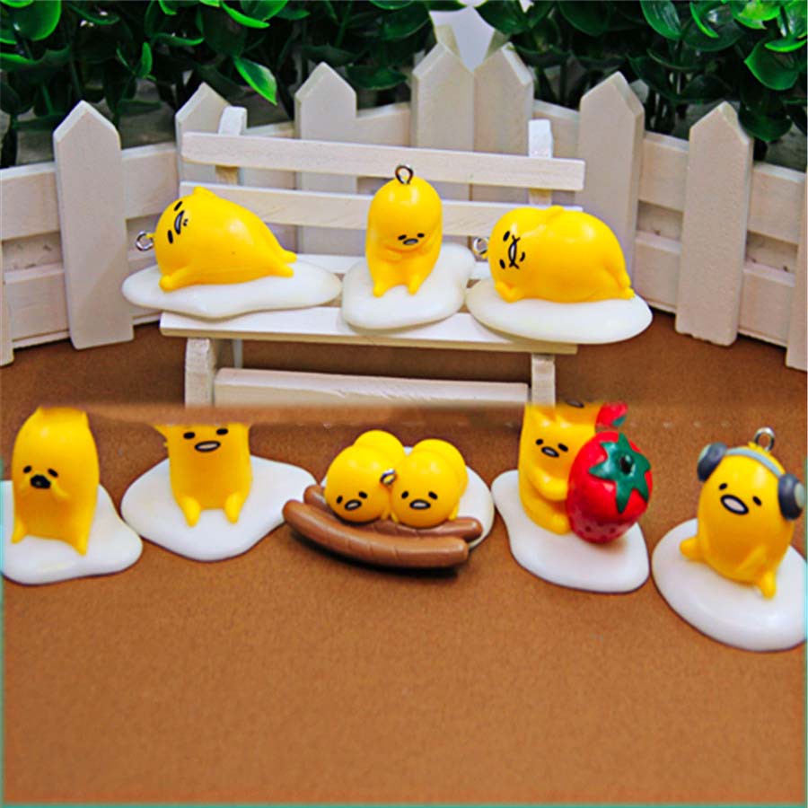 MÔ HÌNH ỐP LA GUDETAMA-Móc khóa trứng lười gudetama. siu siu rẻ