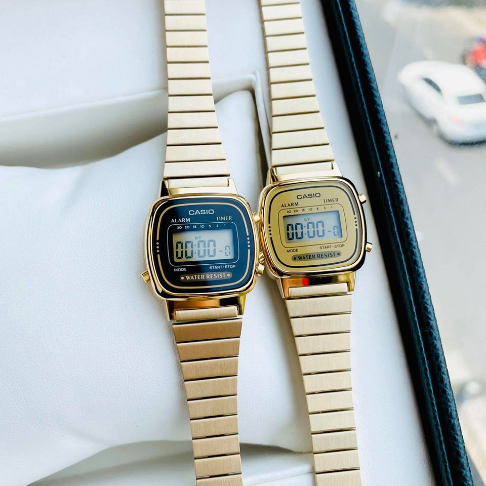 Đồng hồ Casio Nữ La670 Gold - Hàng chính hãng - Full Box - tem tag Bảo hành 1 năm