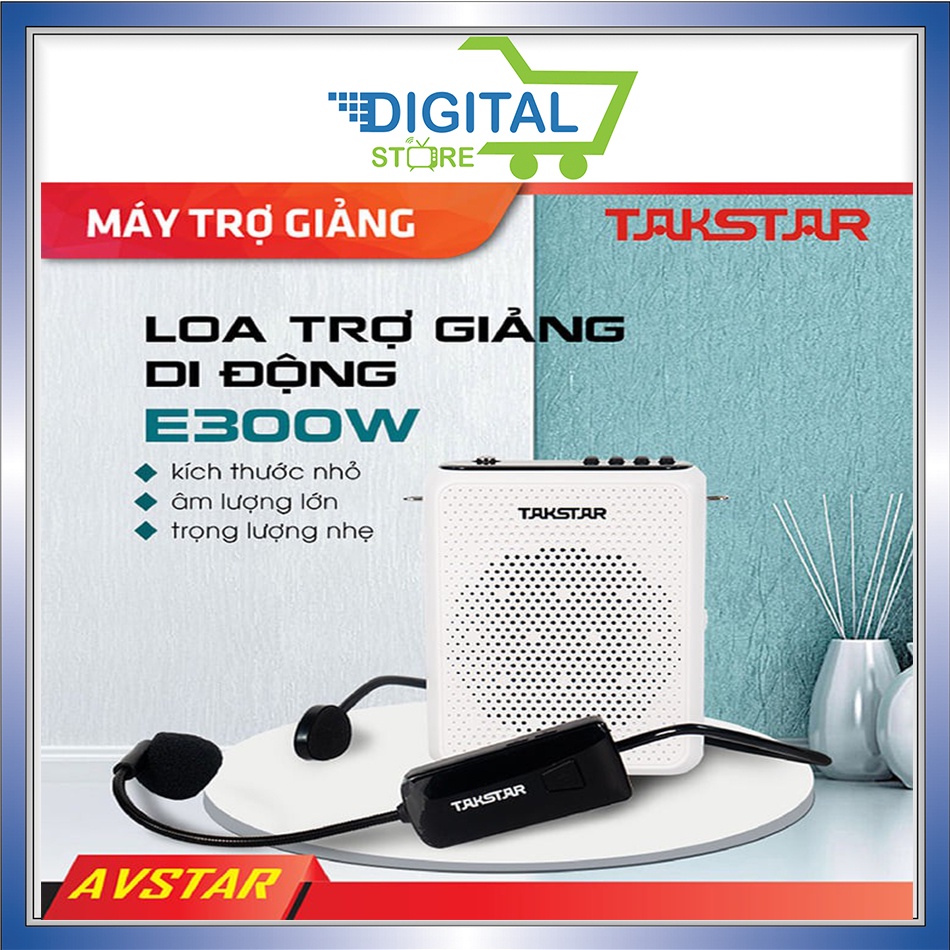 Máy trợ giảng không dây Takstar E300W, Loa trợ giảng dành cho giáo viên, hướng dẫn viên, bán hàng. Míc trợ giảng ko dây