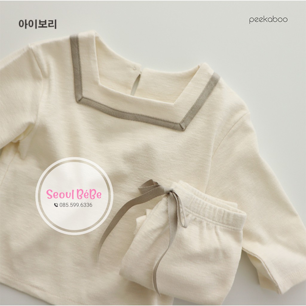 Bộ thuỷ thủ Roa chất mỏng (bộ rời/ bodysuit) Peekaboo nội địa Hàn