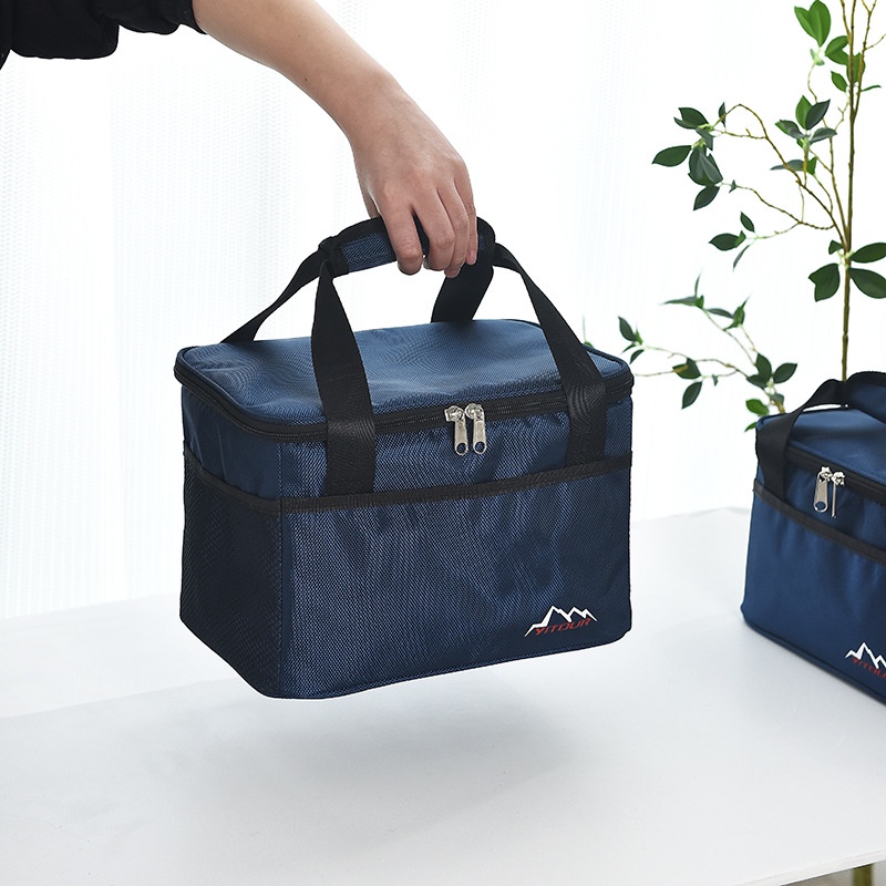 Túi Vải Oxford Dày Dặn Chống Nước Dùng Đựng Thức Ăn Tiện Dụng