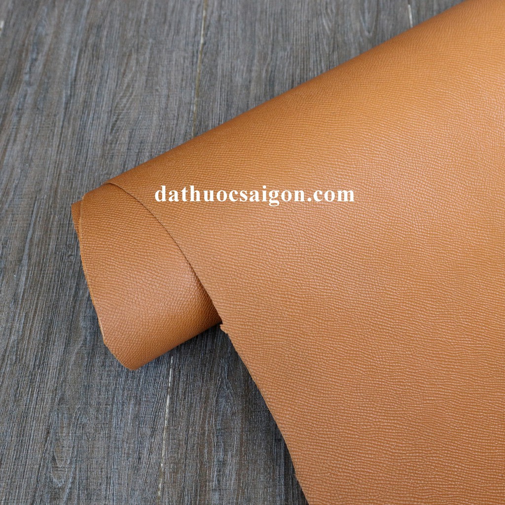 10 Pia Da Bò Vân Epsom Cao Cấp Màu Caramel - Bán Da Bò Thật Cao Cấp