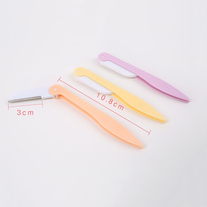 Bộ Dao Cạo Lông Mày 3 Lưỡi gấp gọn tiện dụng