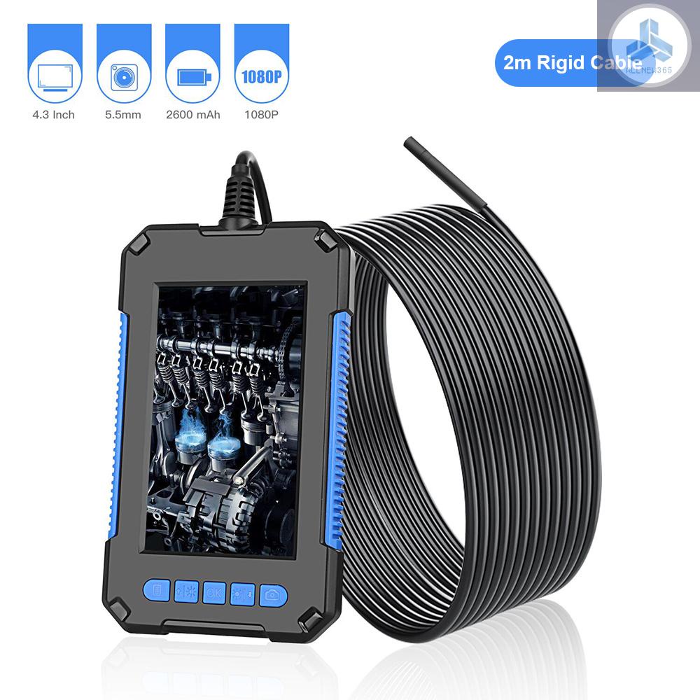 Camera nội soi công nghiệp P40 5.5mm 6 LED màn hình 4.3inch 1080P độ phân giải cao chống nước IP67 điều chỉnh được