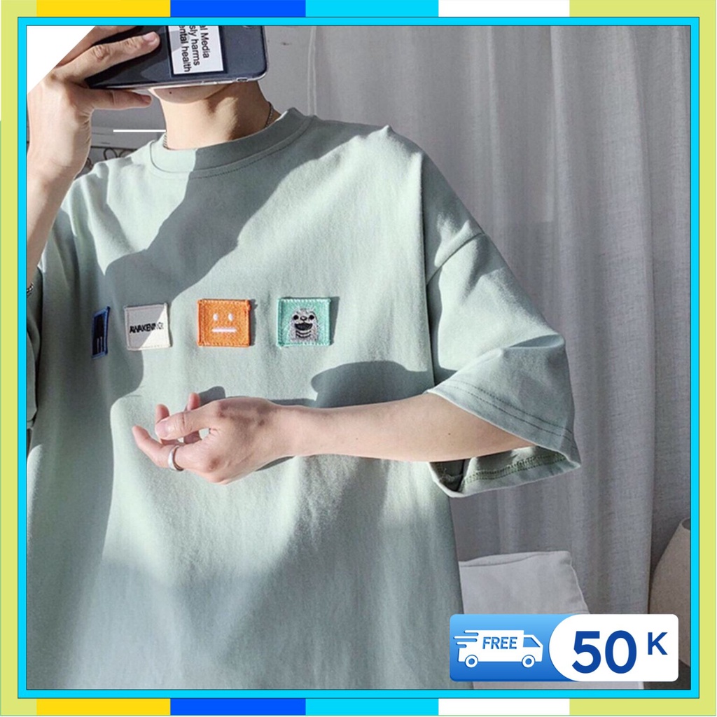 Áo phông tay lỡ nam nữ, áo thun unisex form rộng chất cotton mát mịn thấm hút mồ hôi hot | BigBuy360 - bigbuy360.vn