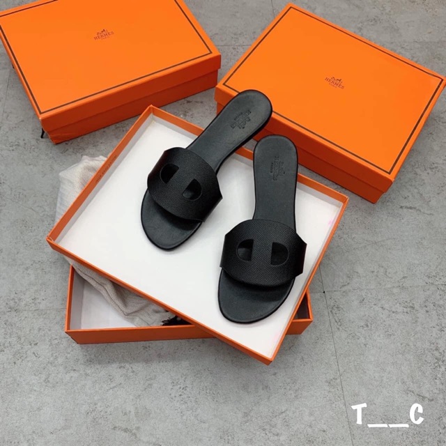 Dép lê hm da sần mũi lợn fullbox