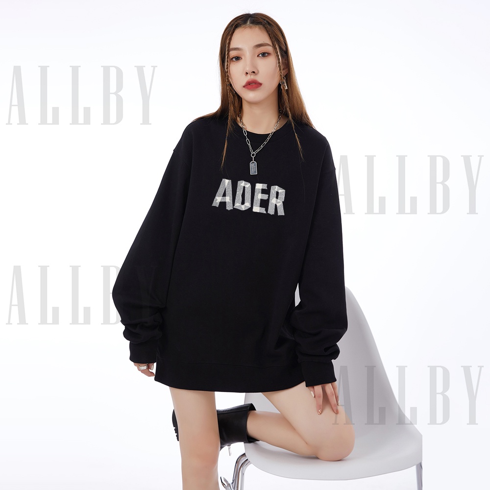 Áo Sweater form rộng Unisex Allby Ader tay bồng vải nỉ