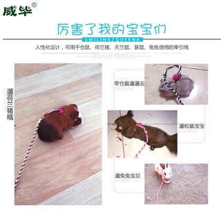 dây dắt hamster - sóc - thỏ - bọ bằng vải