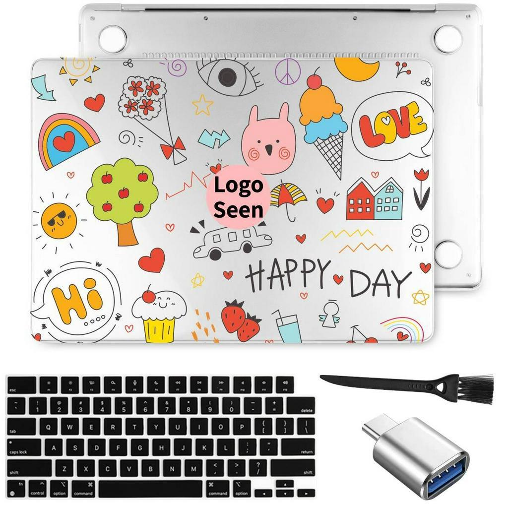 Ốp Điện Thoại Cho MacBook Pro13 14 15 16inch Air13.3 13.6 M2 M1 Chip A2681 A2338 A2337 A2179 A1932 A1466 Touch Bar A1706 A1708 A2159 A1989 A2289 A2251