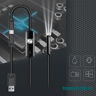 Camera Nội Soi 7mm 1-10m Cổng Micro USB + USB Cho Máy Tính Android