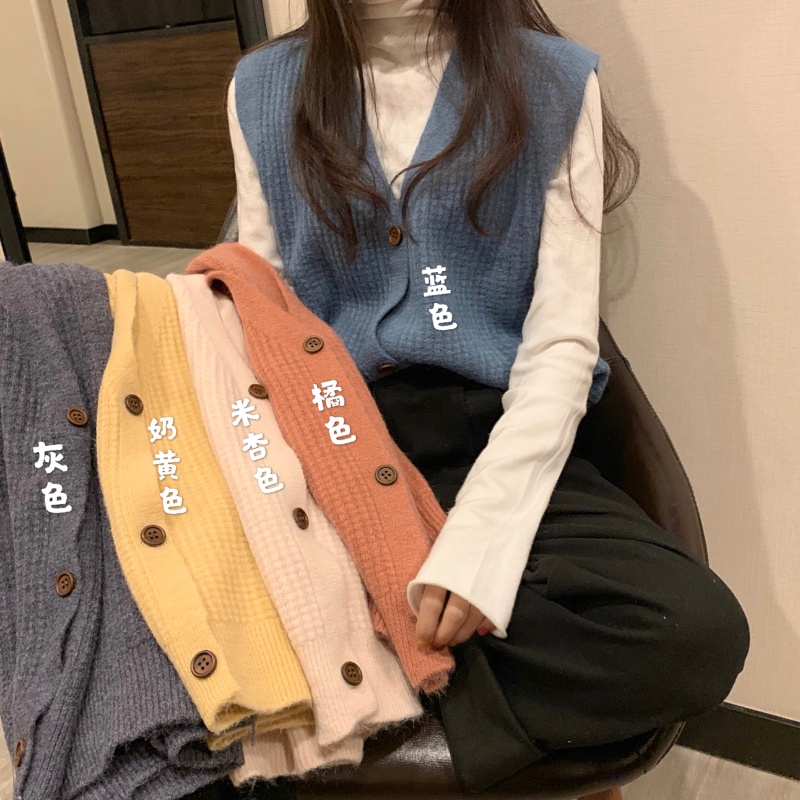 Áo Khoác Cardigan Dệt Kim Dáng Rộng Thiết Kế Mới Thời Trang Mùa Thu Theo Phong Cách Hàn Quốc Cho Nữ