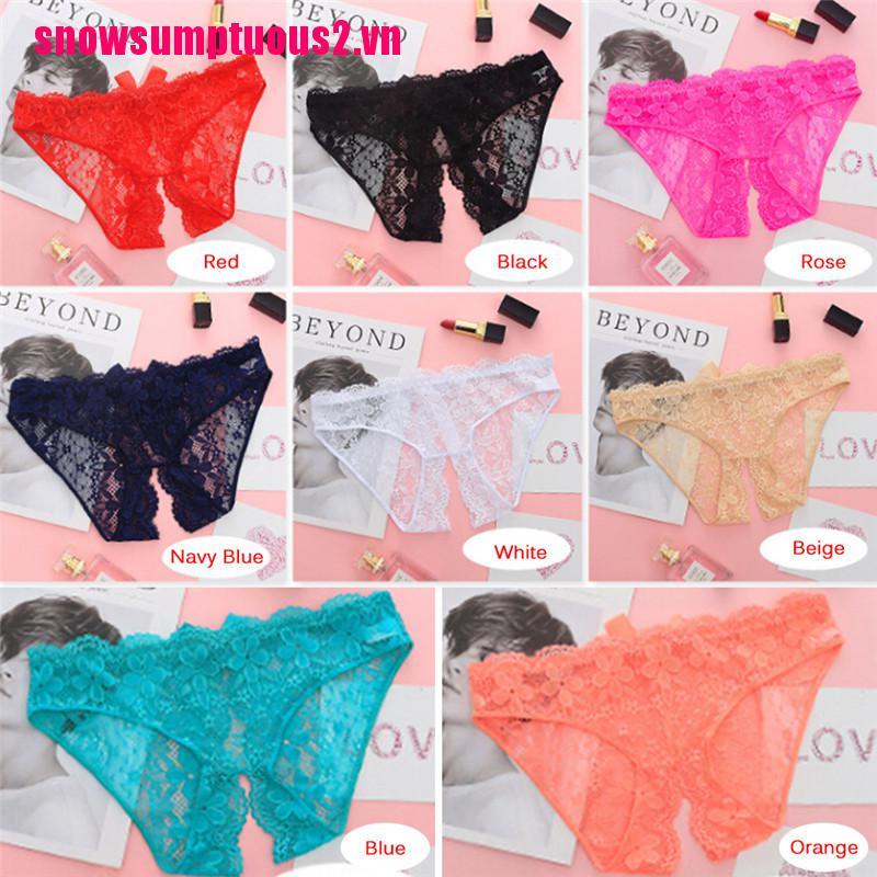 Quần Lót Ren Hở Đáy Thời Trang Quyến Rũ Cho Nữ