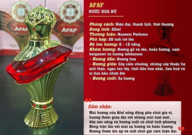 [Siêu_rẻ]❤ Tinh dầu nước hoa nội  dubai AFAF