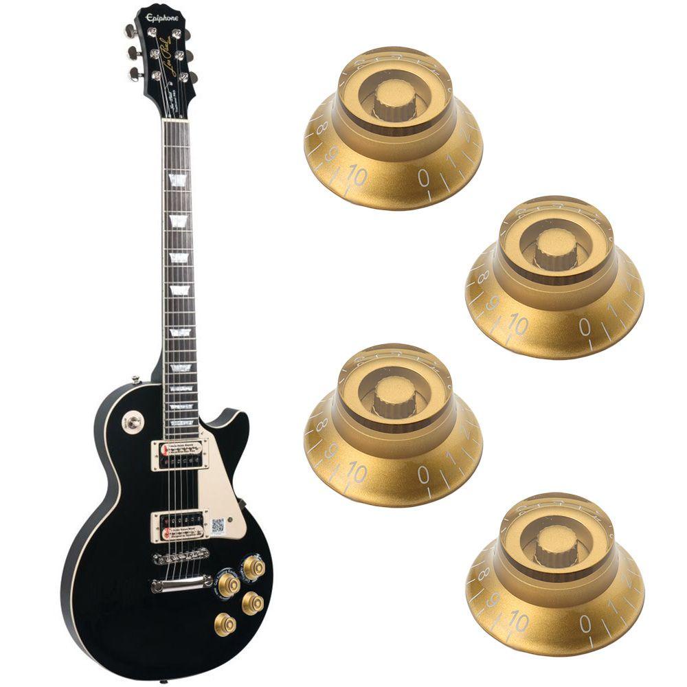 CHOOKEY Nút Chỉnh Âm Lượng Đàn Guitar Bass Les Paul LP Màu Vàng Kèm Phụ Kiện