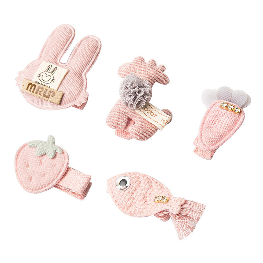 Set 5 Kẹp Tóc Đáng Yêu Cho Bé Gái