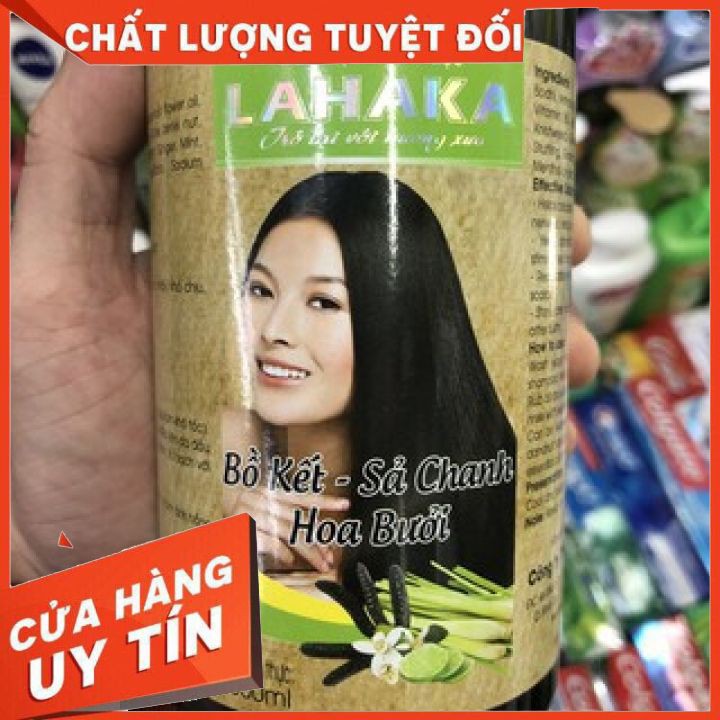 [chính hãng]  dầu gội thảo dược  chanh xả  bồ kết hoa bưởi  LAHAKA ngăn ngừa rụng tóc phục hồi hư tổn kích thích mọc toc