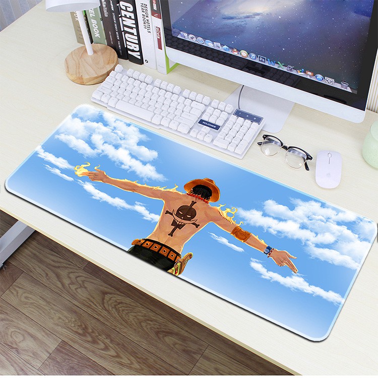 Lót chuột cỡ lớn Hải Tặc Luffy 80x30x0.3 cm họa tiết độc đáo