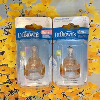 Bộ 2 chiếc đầu ti cổ thường cỡ số 1 Dr Brown 302
